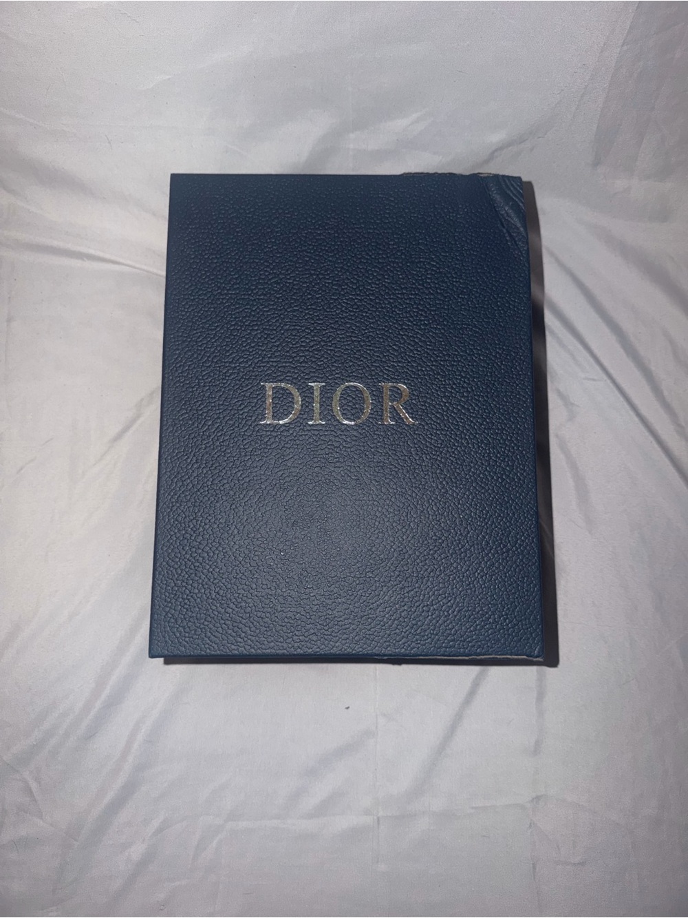 Dior Men's Accessory Box - Deep Blue with Silver Logo